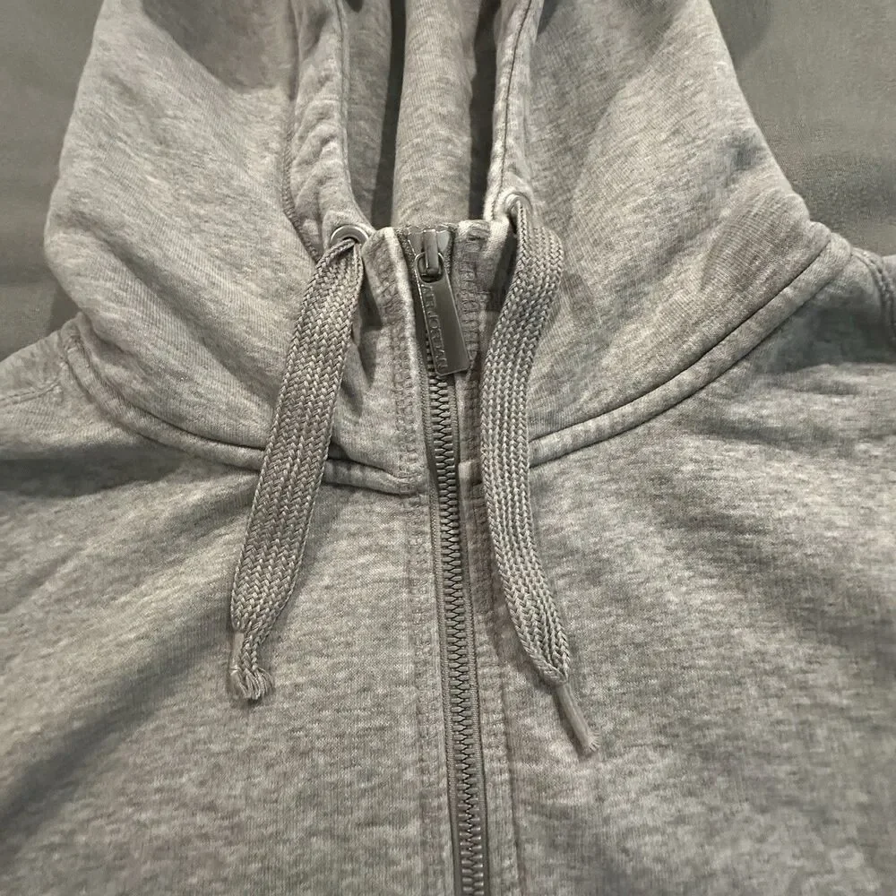 Air Jordan Hoodie Mens 2XL Full Zip Jumpman Logo Gray Fleece Mock Neck